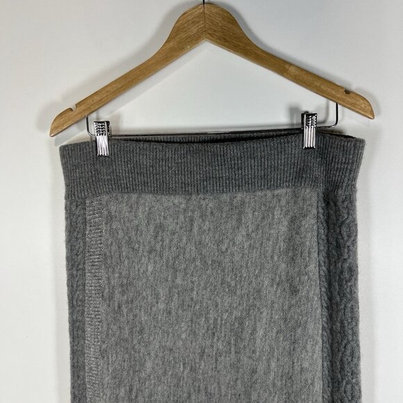 Toad&co Wool Knit Skirt Side Slit Gray Women’s Size Large‎ - Picture 2 of 8
